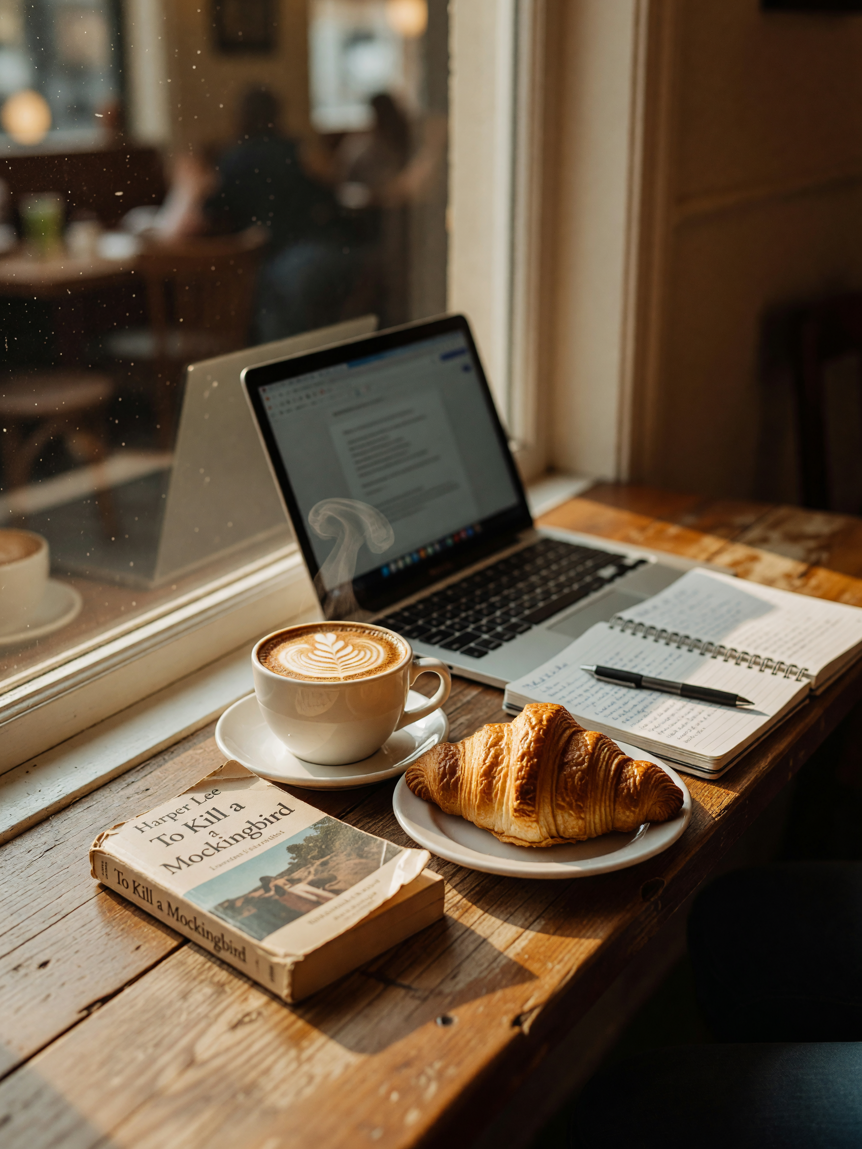 Sometimes you just need a quiet corner, a good book, and a latte to keep you gro