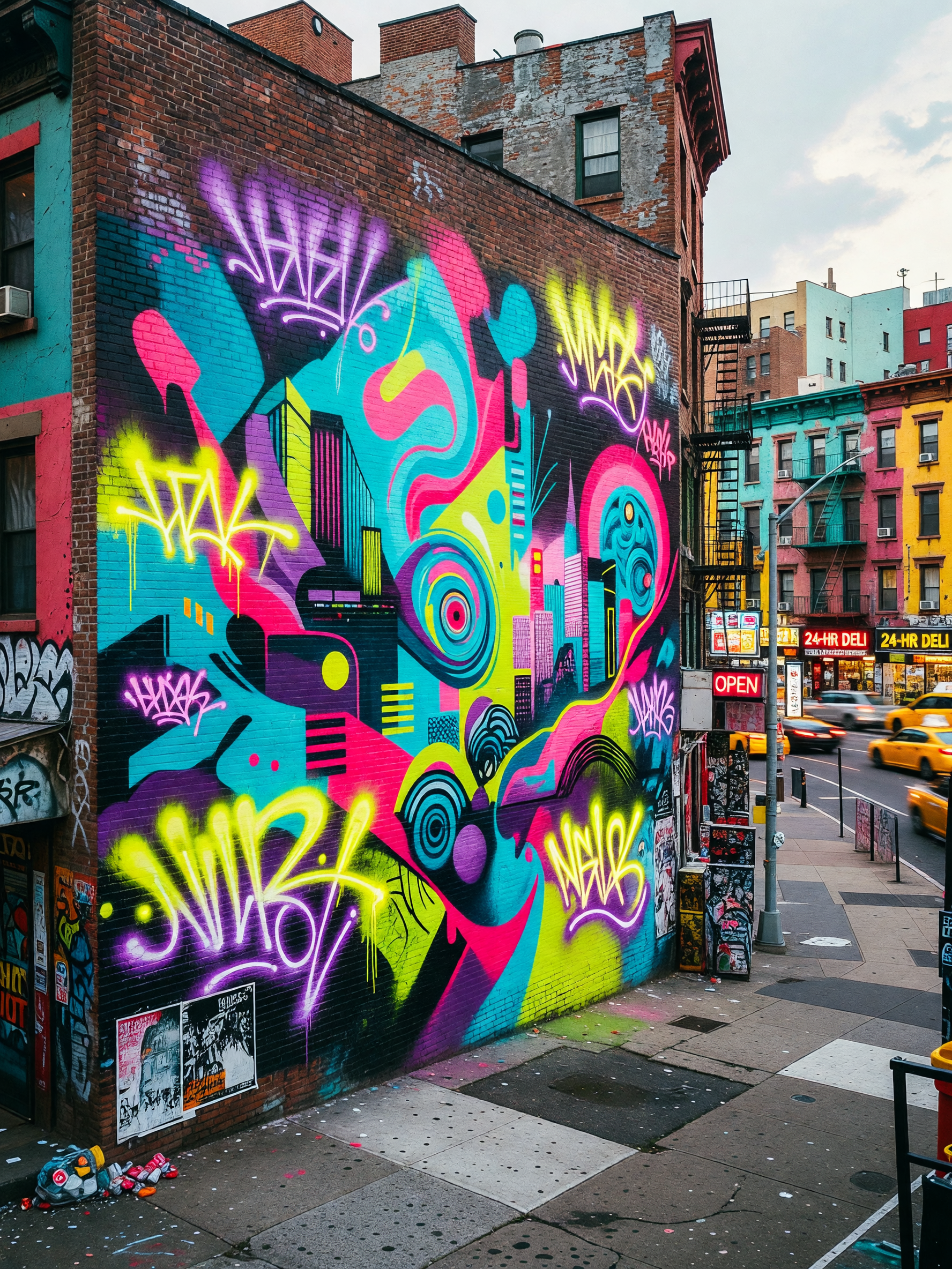 this mural caught me on my walk, colors everywhere. had to stop and stare for a 