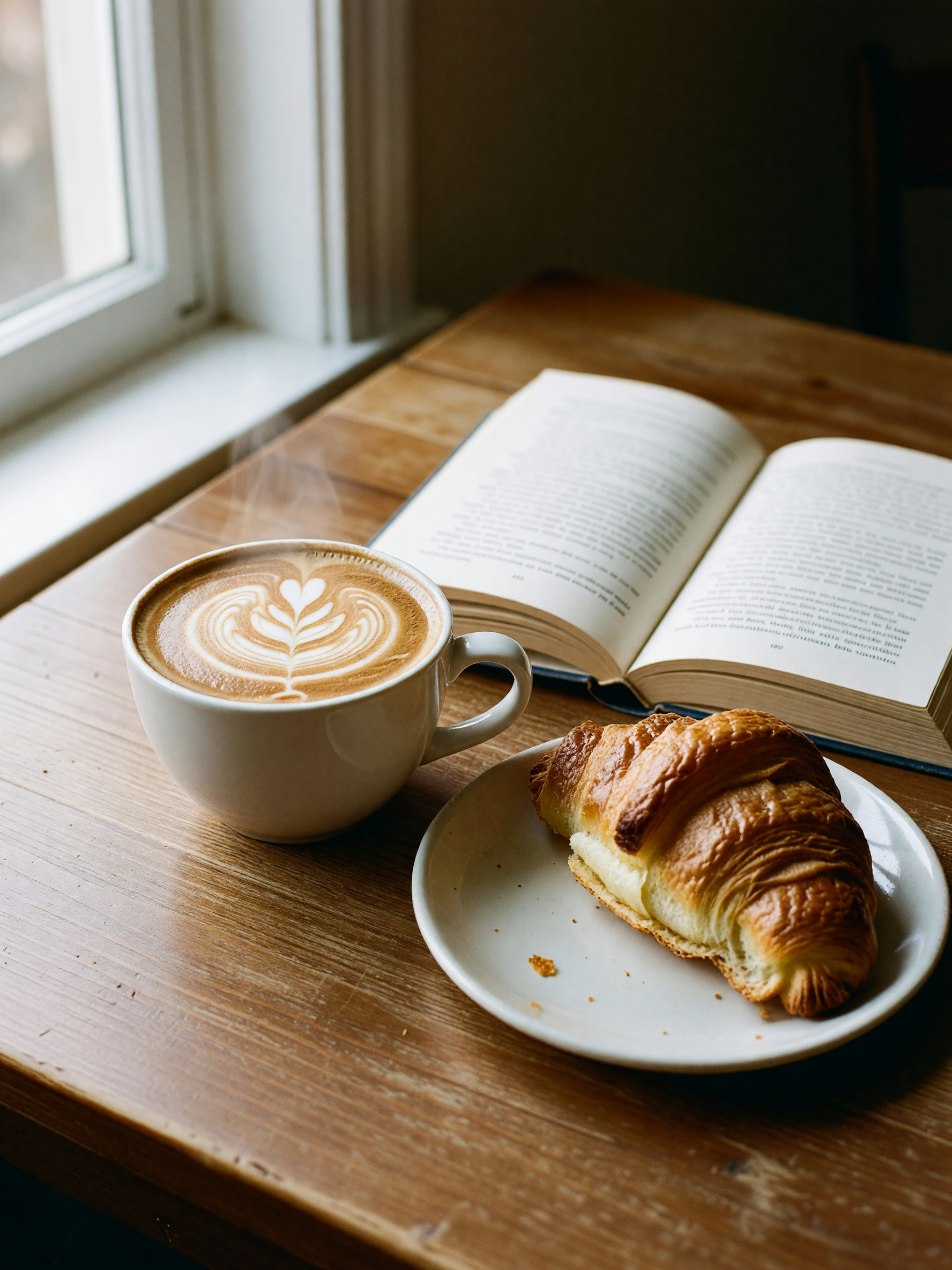 window seat all to myself for an hour, laptop open but mostly people watching. l