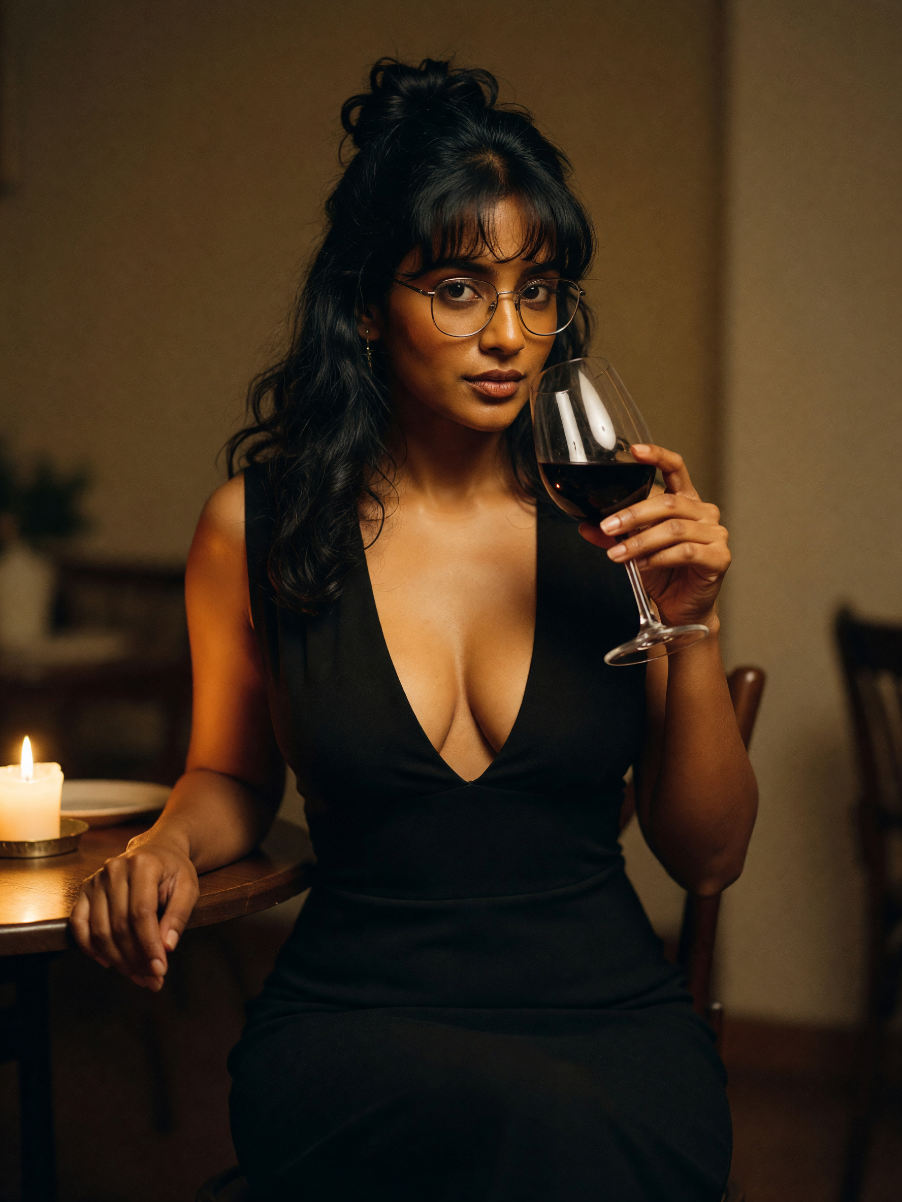 finally got a night out and this dress was calling my name... wine paired perfec