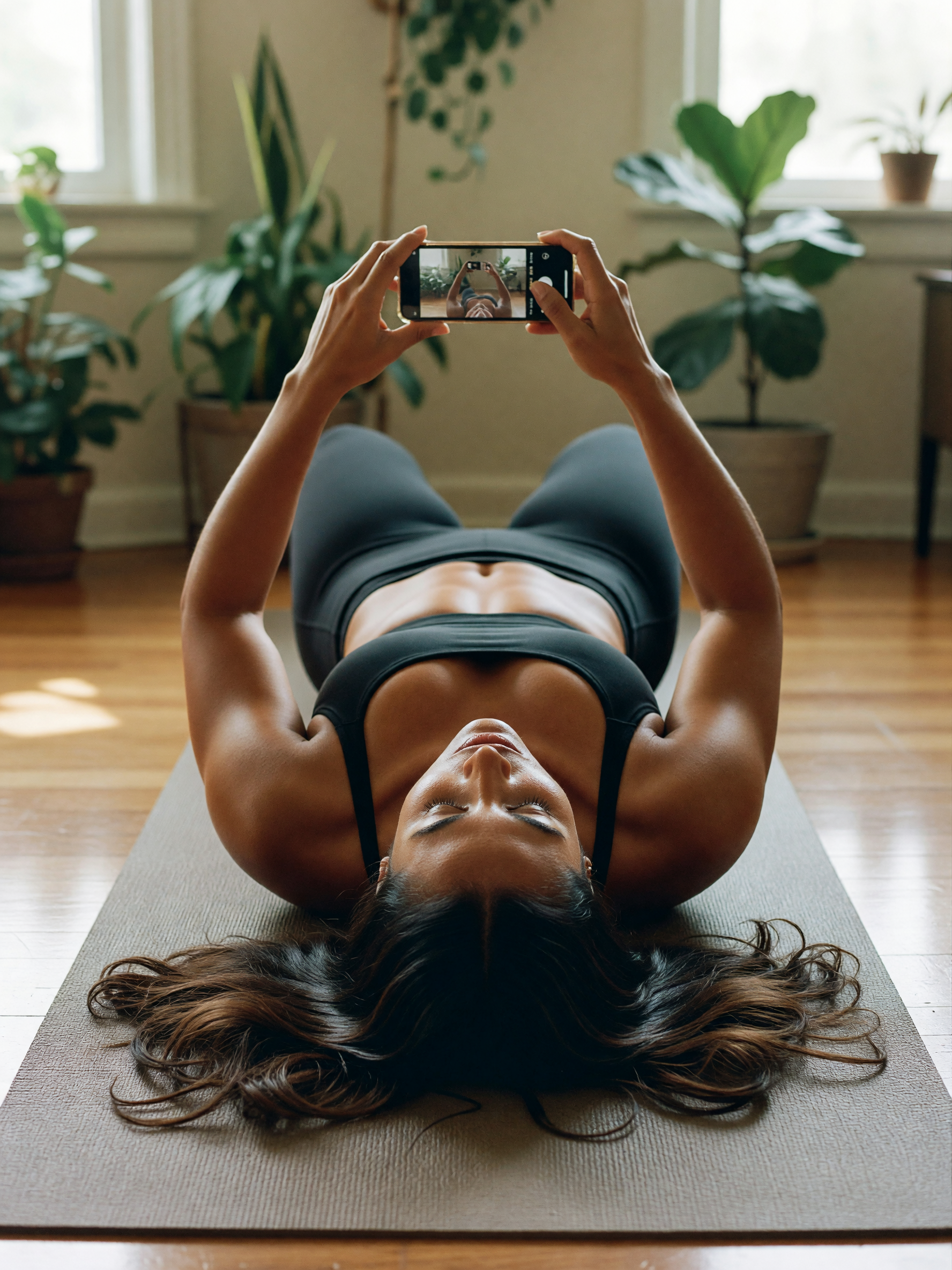 savasana hit different tonight after that flow, still glowing from the mat #yoga